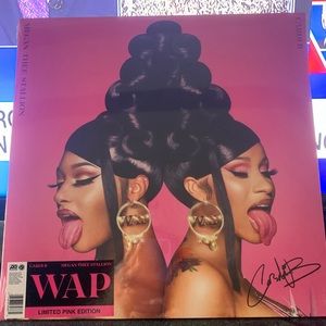 Signed Cardi B, WAP single vinyl record, NEW